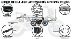 Fit For Royal Enfield Guerrilla 450 6 Pcs Accessories Combo Pack CP-1 - SPAREZO